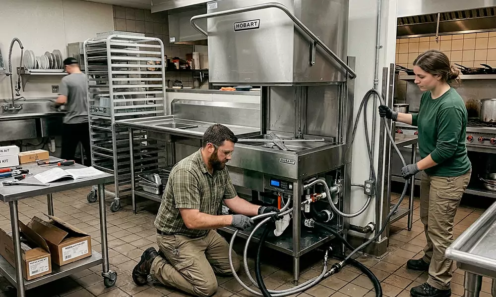 Commercial Dishwasher Installation in Gardner, MA