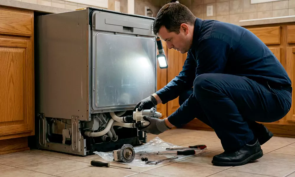 Dishwasher Pump Replacement in Gardner, MA