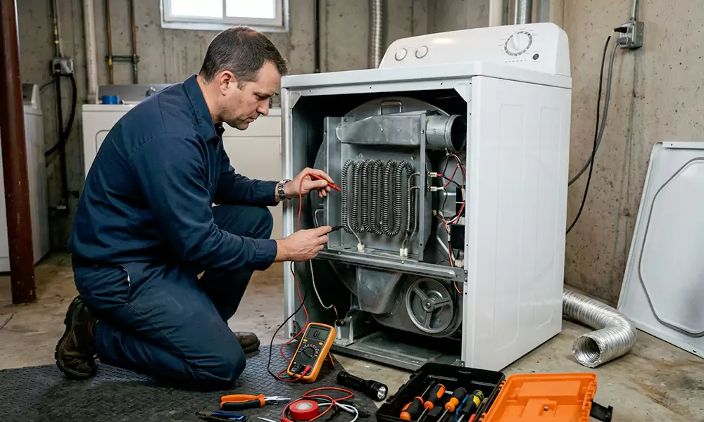 Dryer Not Heating Repair in Gardner, MA