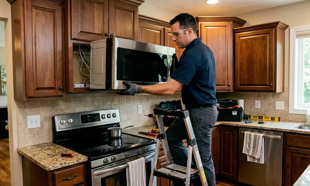 Microwave Installation in Gardner, MA