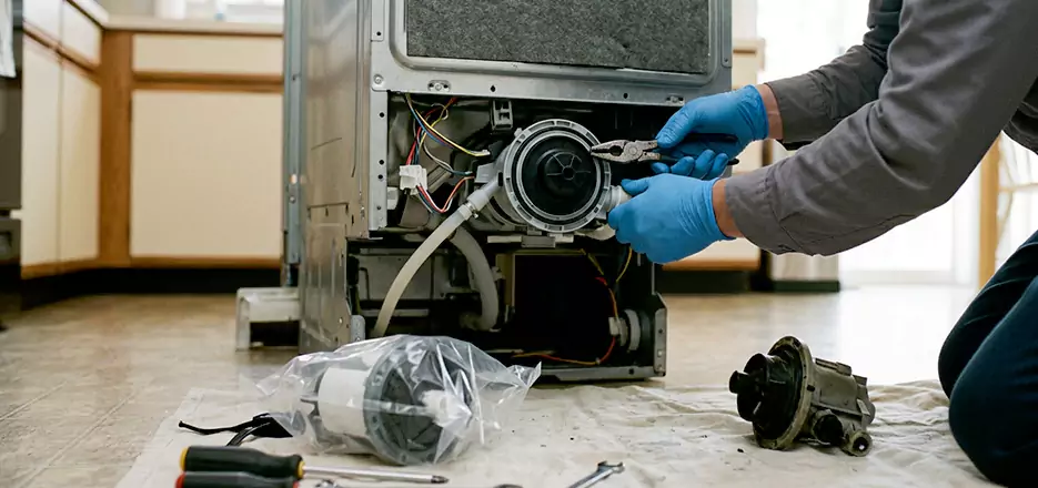 Dishwasher Motor Pump Replacement in Gardner