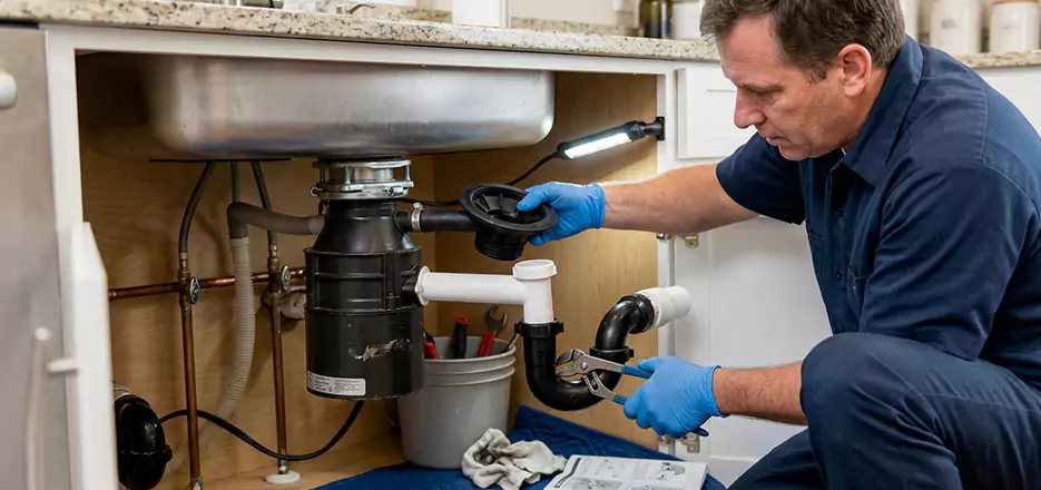 Garbage Disposal Splash Guard and Trap Installation in Gardner