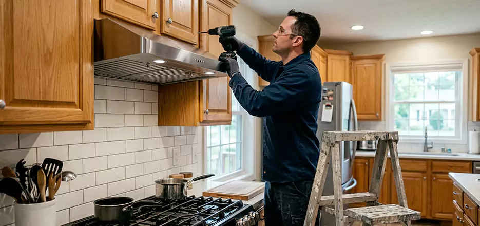 Wood Range Hood Installation Gardner